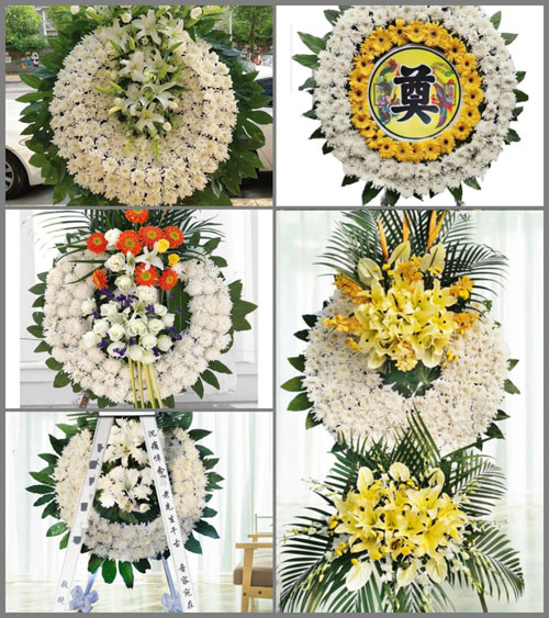 山东青岛平度市蓼兰镇后张家村花圈速递